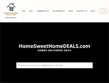 Tablet Screenshot of homesweethomedeals.com